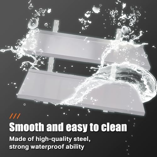 DULNICE Stainless Steel Shelf 394 x 126 Commercial Floating Wall Shelf with Brackets 154lbs Capacity