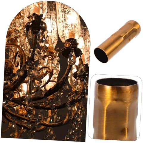 WHAMVOX E14 Lamp Holder Candle Light Sleeve 6pc Vintage Crystal Chandelier Accessory