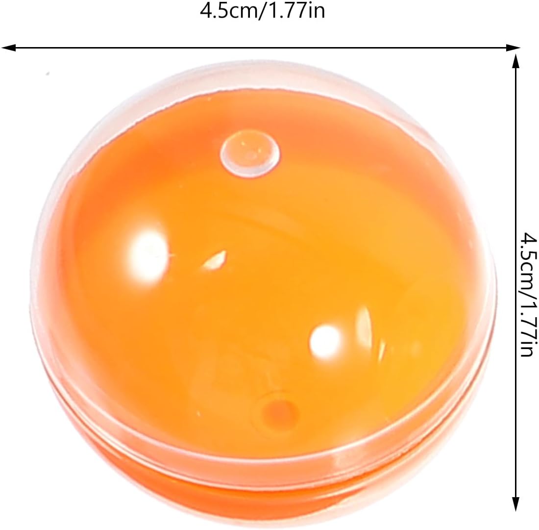 50pcs Vending Machine Refill Balls 45mm Transparent Plastic Fillable Capsules