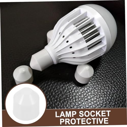 HOMSFOU 50pcs Lamp Holder Plastic Cover Decorative Finial