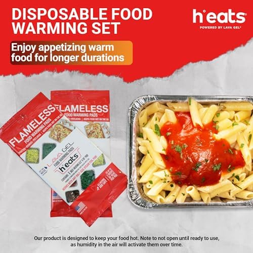 Flameless Food Warming Pads 6 Pack - Safe Efficient Catering Solution