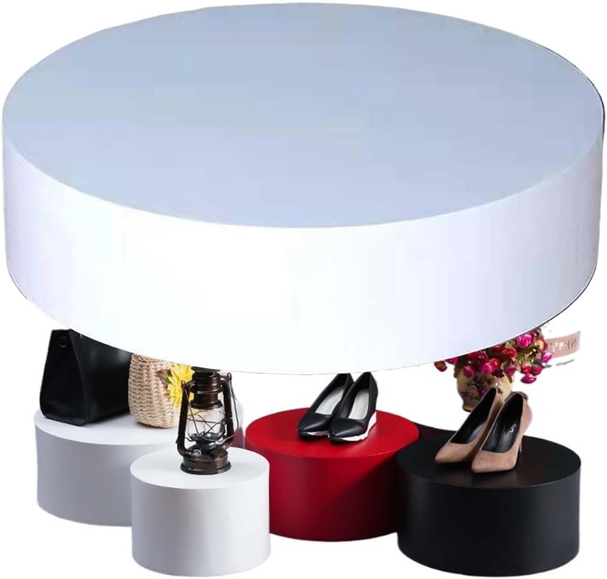 Stackable Cylinder Display Stands for Decor and Storage