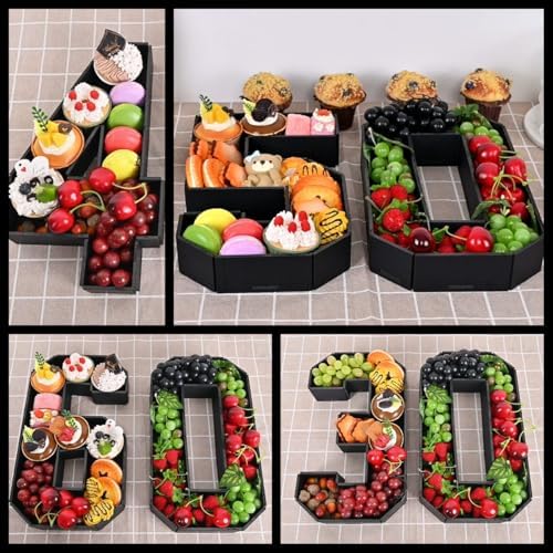 40 Fillable Cardboard Numbers for Birthday Party Decor