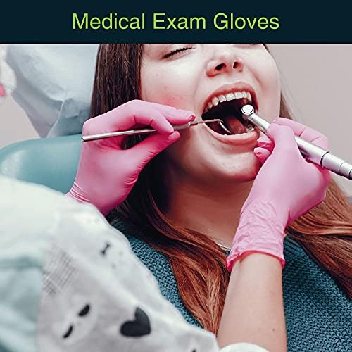 FifthPulse Pink Vinyl Disposable Gloves 100 Pack