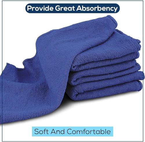 Simpli-Magic Premium Shop Towels 14x12 50 Pack Commercial Grade Blue