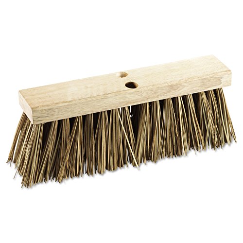 Boardwalk BWK71160 625 In Palmyra Fiber Bristles 16 In Brush Street Broom Head Brown