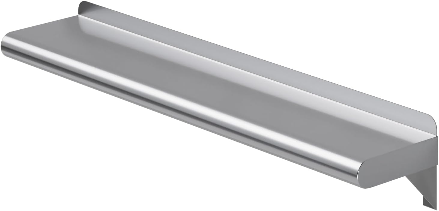 AmGood 6 X 30 Stainless Steel Wall Shelf NSF Commercial Kitchen Use