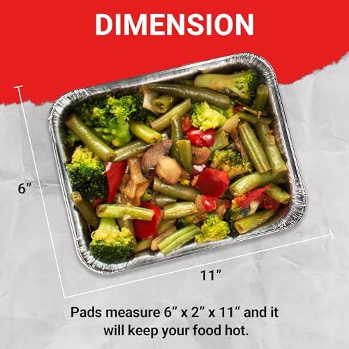 Flameless Food Warming Pads 6 Pack - Safe Efficient Catering Solution
