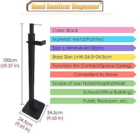 ERRULAN Touchless Hand Sanitizer Floor Stand