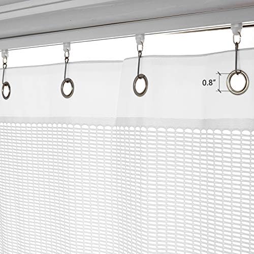 Macochico White Privacy Curtain for Medical Use 5ft x 8ft