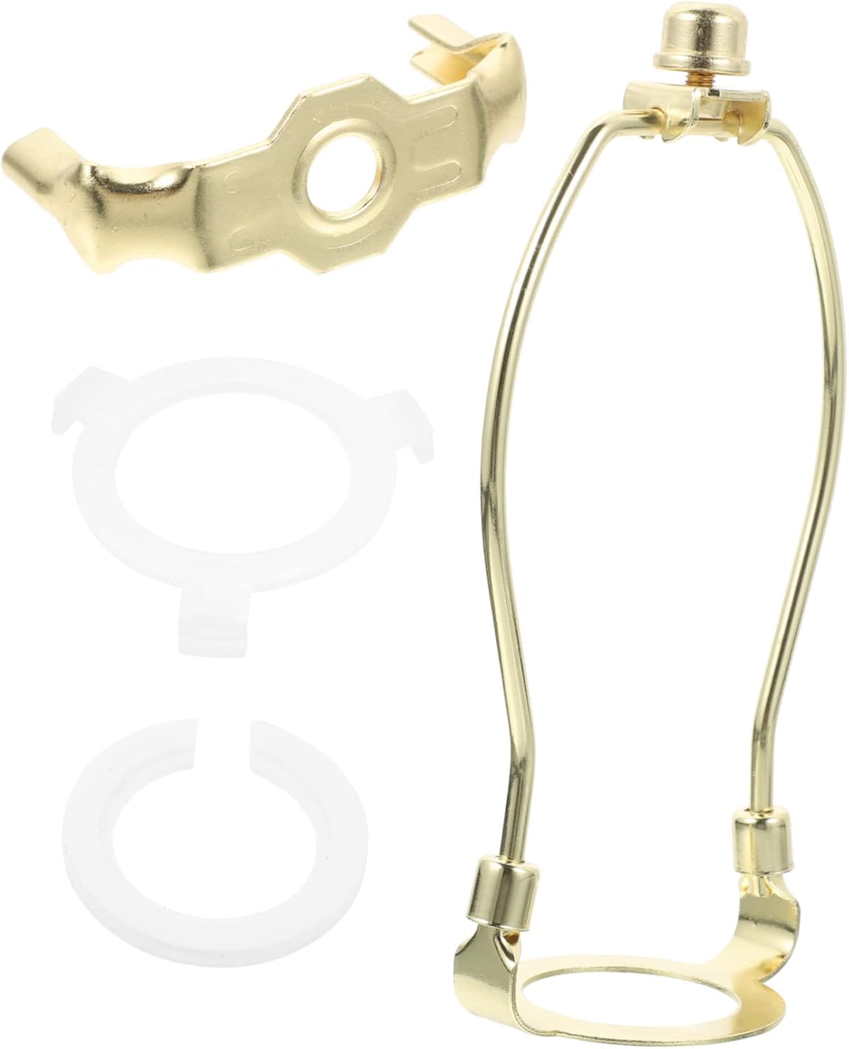 Jojofuny 2sets Heavy Duty Lamp Harp Adapter for Standard Bases and Sturdy Construction