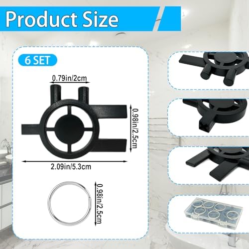 6pcs 3-in-1 Dispenser Key Replacement for Cintas and Sanis