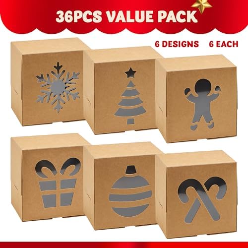 JOYIN 36 Piece Christmas Cookie Box Set