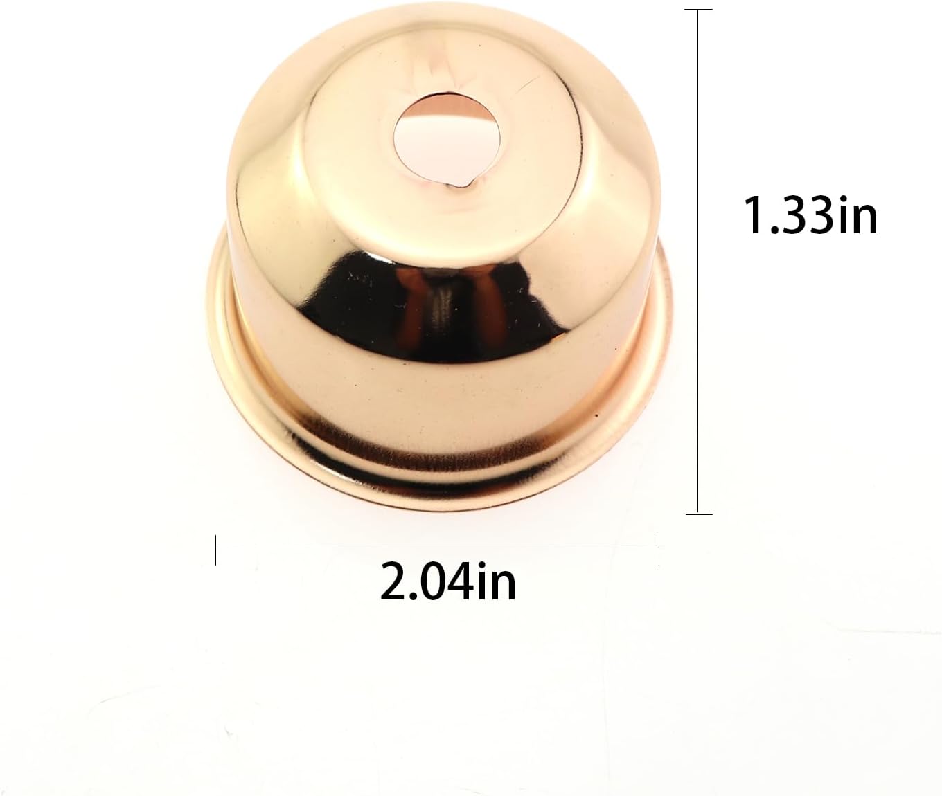 4PCS Gold Electroplated Lamp Base Sleeves for Table and Wall Lamps