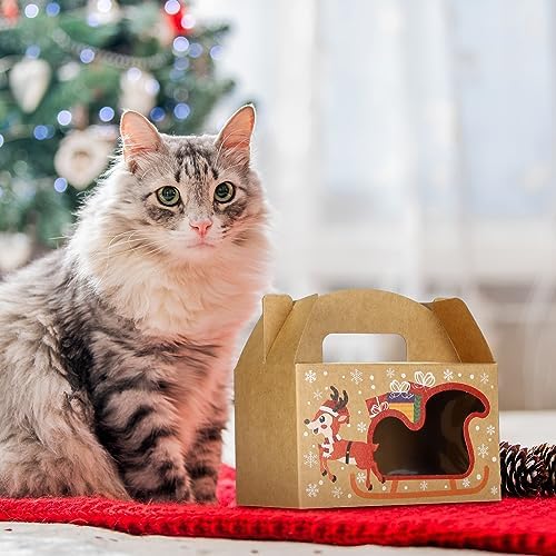 Fulmoon 24 Pcs Christmas Gift Boxes with Window