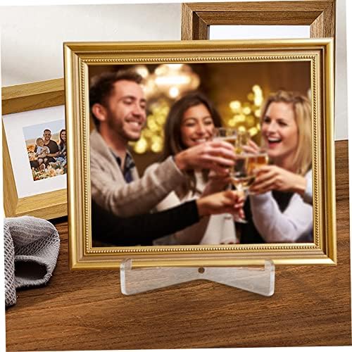 Cabilock 22Pcs Acrylic Easel Stand for Plates Photos Artworks Home Decor Display