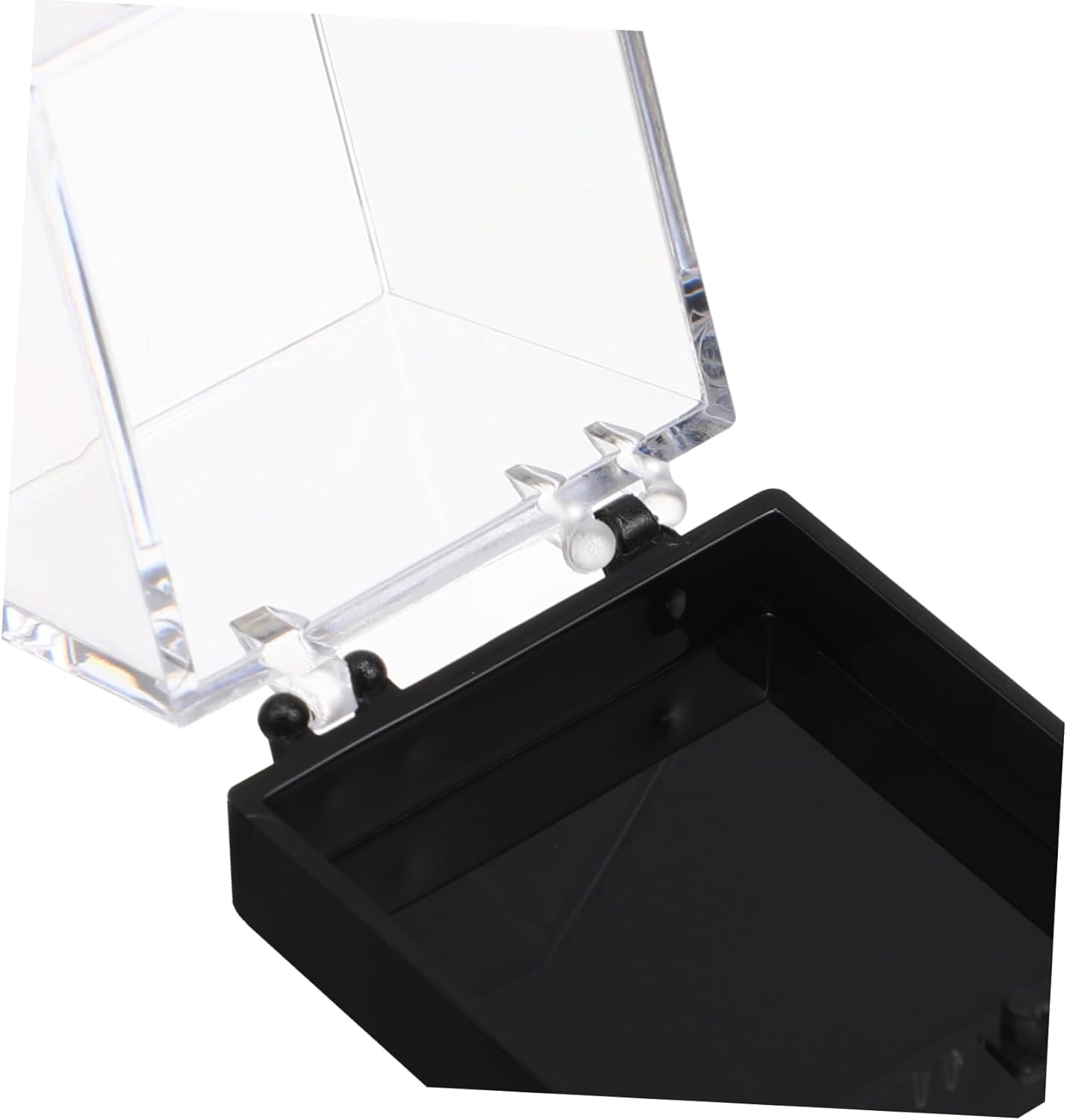 ABOOFAN 48Pcs Plastic Transparent Display Case for Mineral Specimens