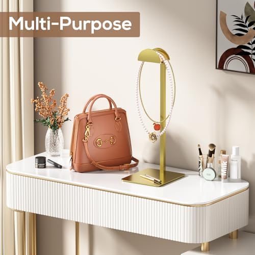 2 Pack Gold Purse Display Stand for Vanities and Retail