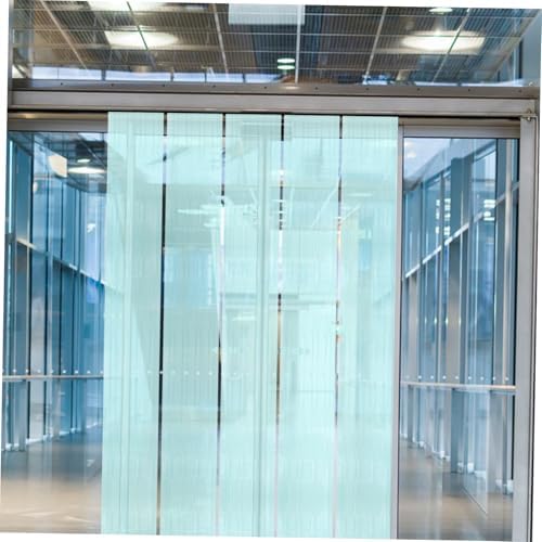 Ciieeo Semi Sheer PVC Strip Curtain for Classroom Shop and Freezer