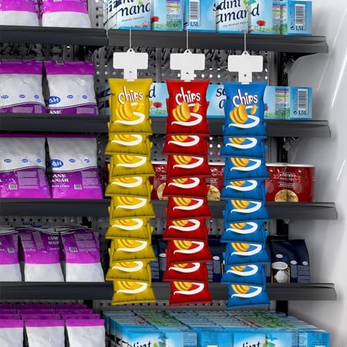 12 Pack Station Hanging Merchandise Strips with S Hooks