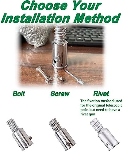 2-Pack 1 Inch Threaded Tips for Broom Handle Repair
