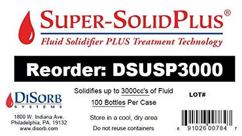 SuperSolid Plus DiSorb Suction Canister Sterilizer Powder - 500cc 100 Bottles