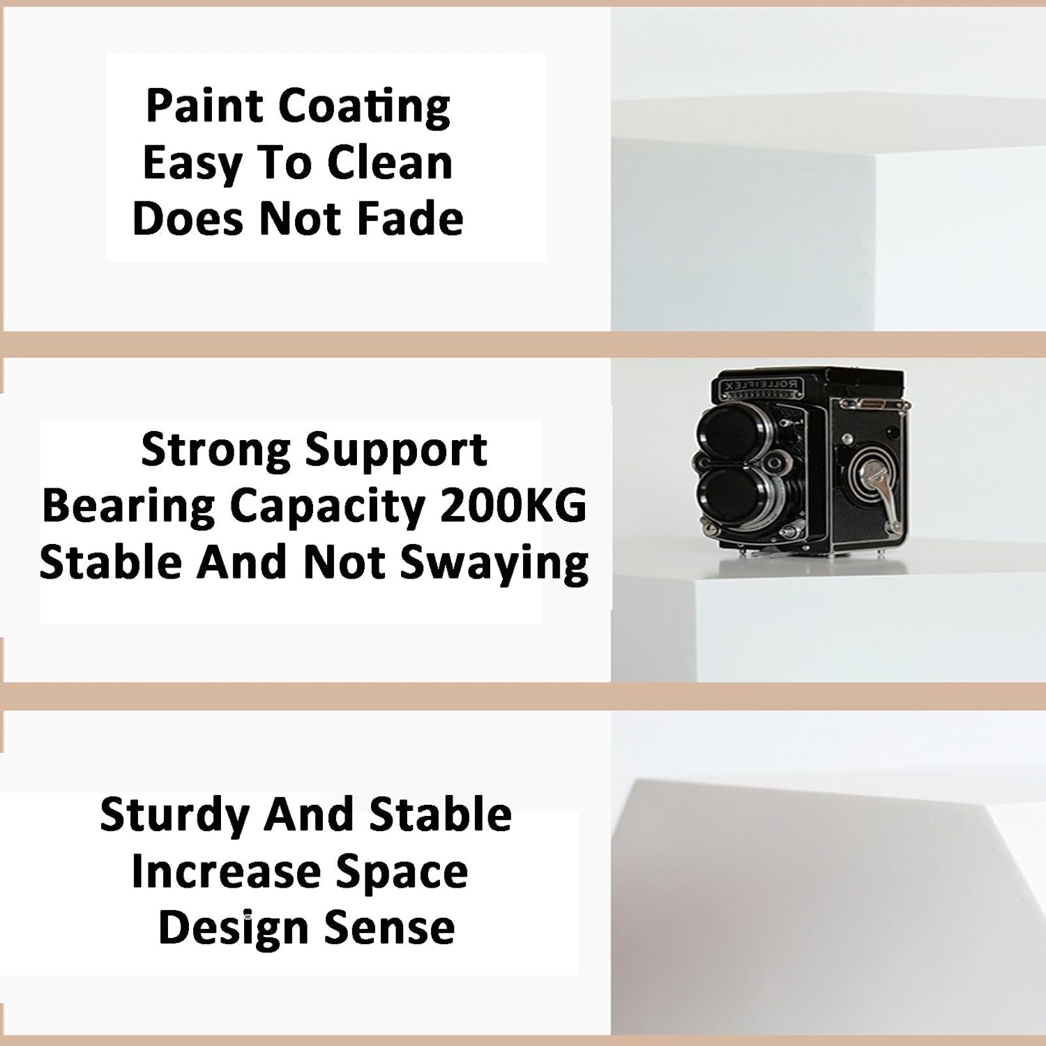 ZDMEI Cube Display Pedestal Stand 200KG Load White 40x100cm