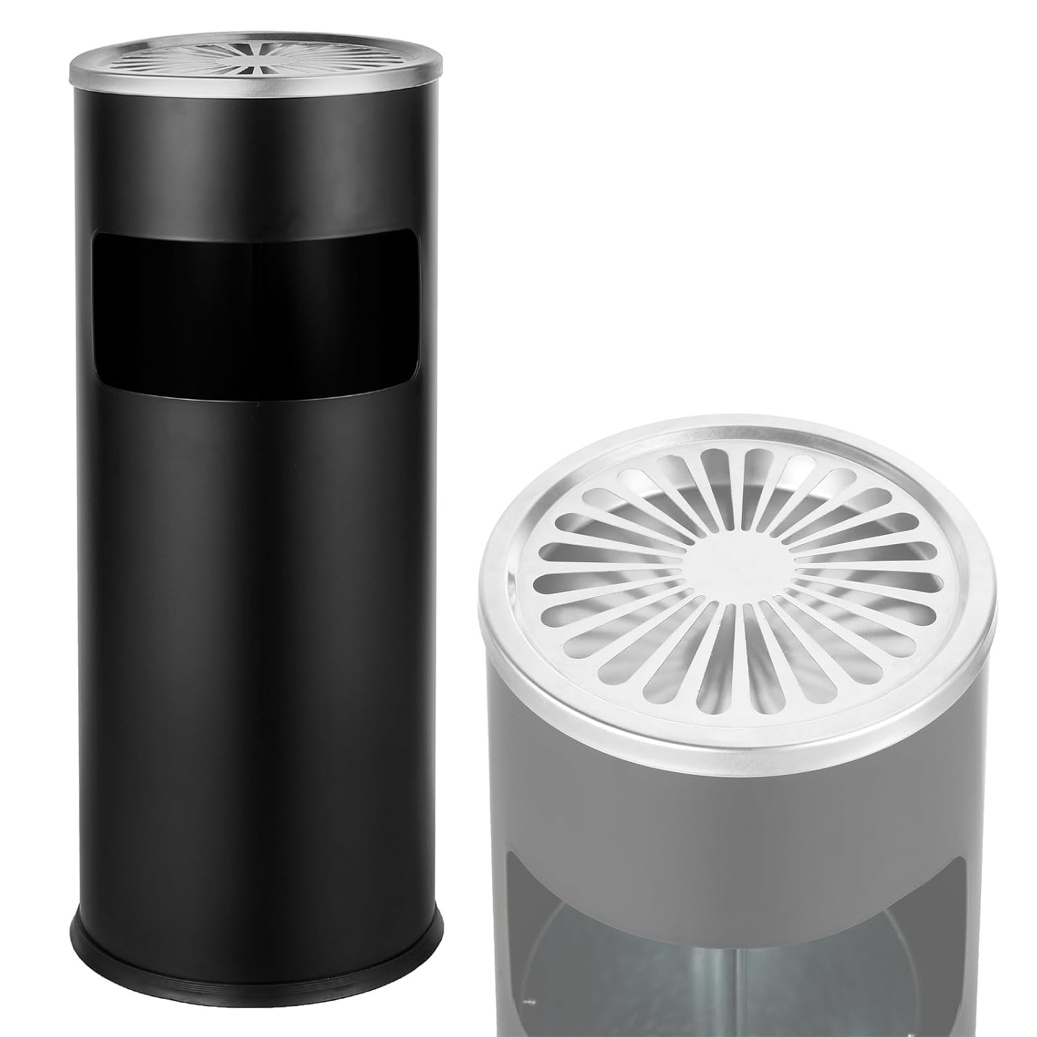 IRONWALLS Outdoor Indoor Trash Can with Lid