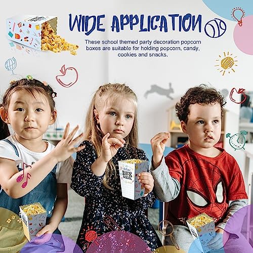 Adnee 30 Pack Back to School Popcorn Boxes