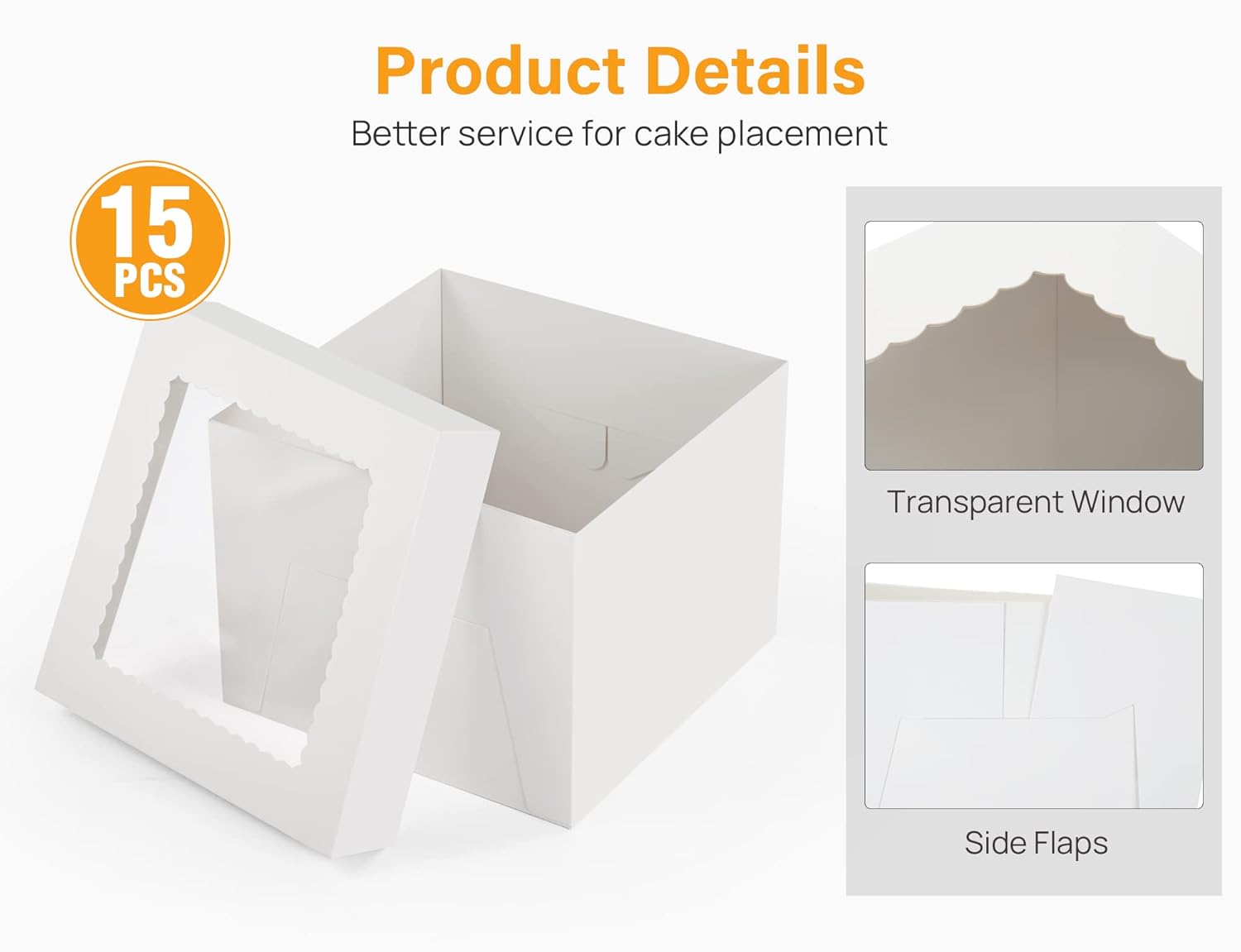 Kootek 15pcs Cake Boxes with Window