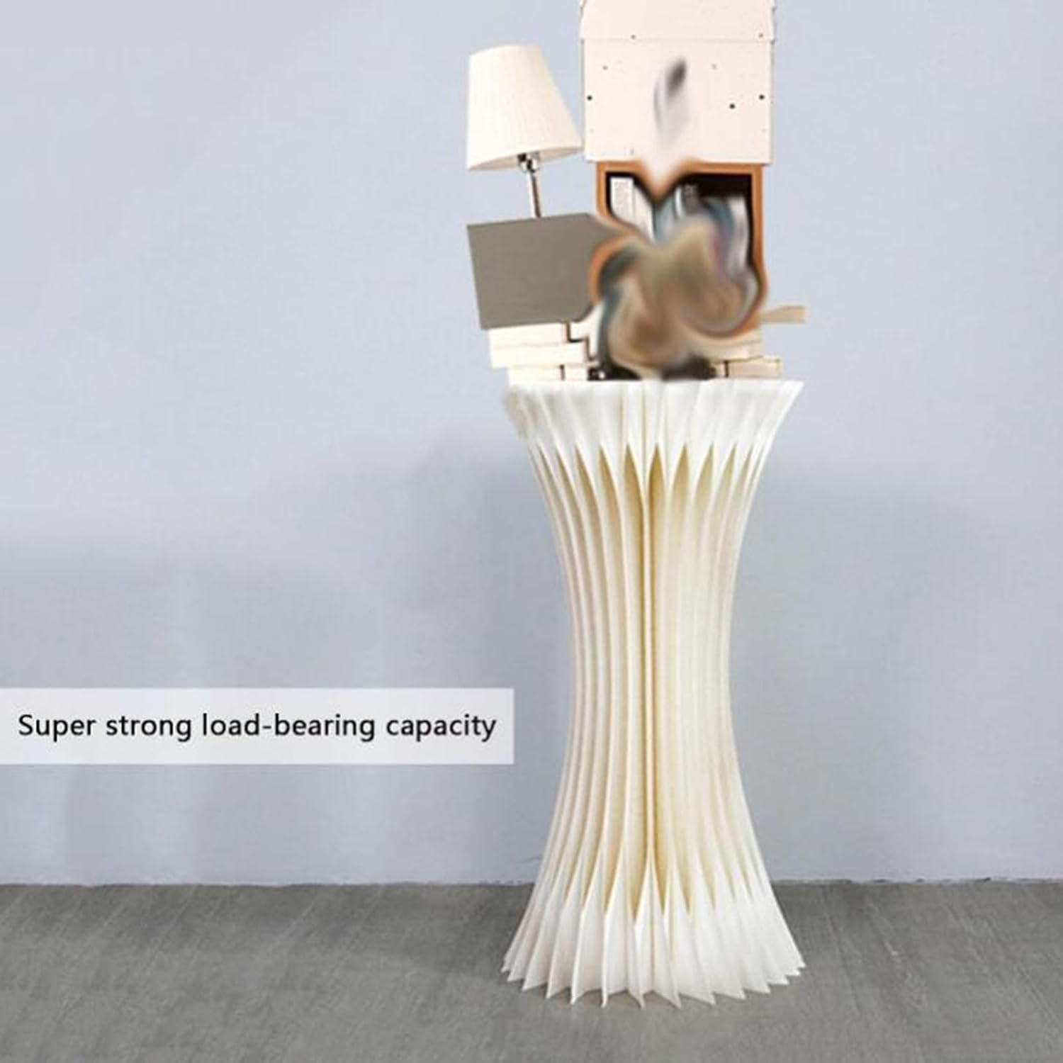 Wutaihill Cylinder Pedestal Stand Foldable Display Riser 40x60cm