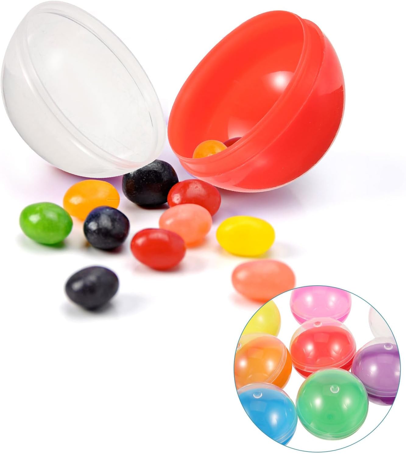 Ipetboom Vending Machine Capsules 50pcs Plastic Fillable Balls 18 Inch