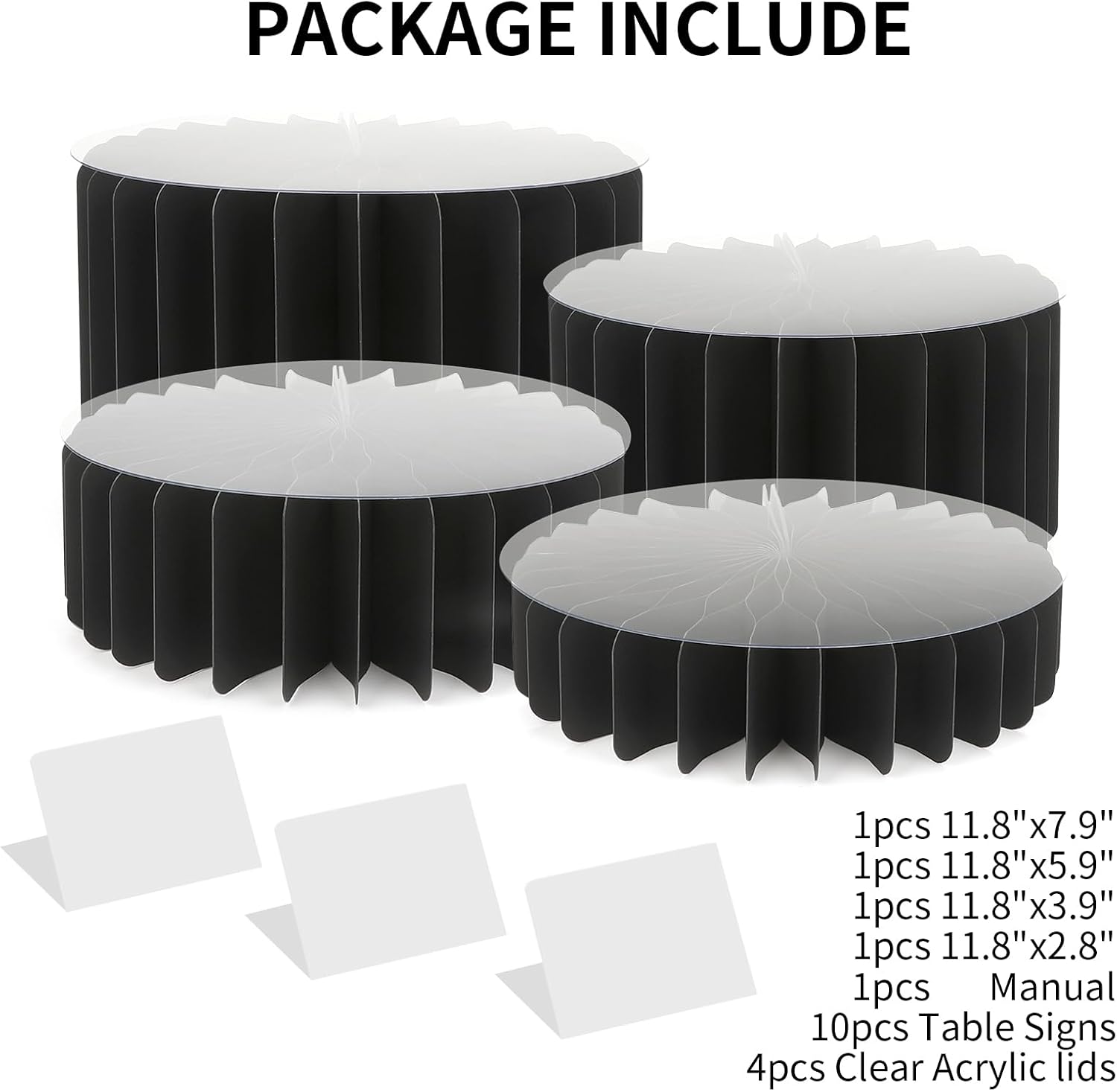 Buffet Risers Acrylic Display Stands for Party Tables