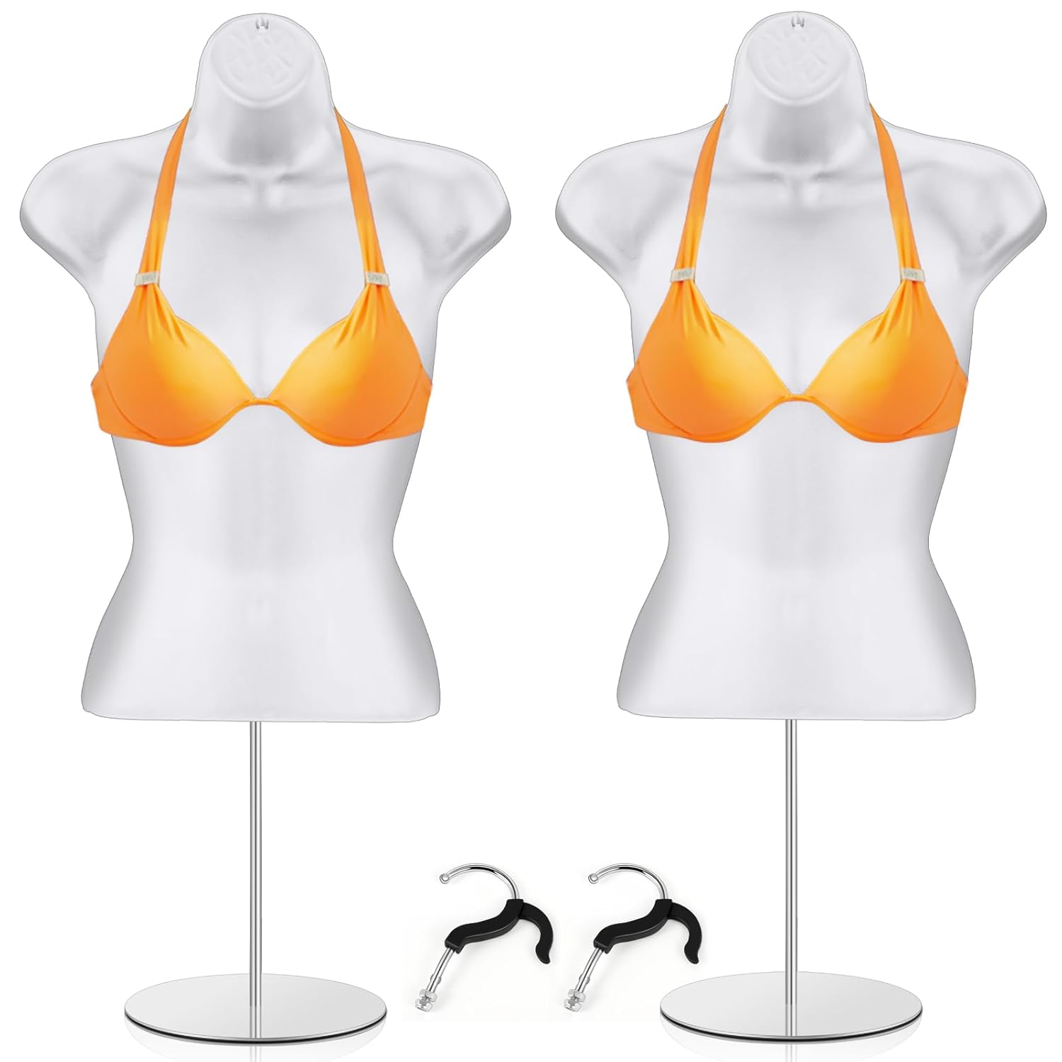 Geetery 2 Piece Female Mannequin Torso with Stand and Hanging Hook