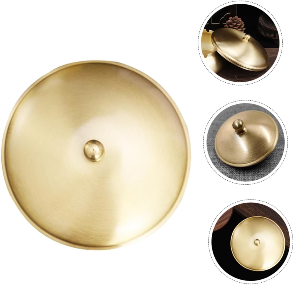 Brass Ashtray Lid for Indoor and Outdoor Use