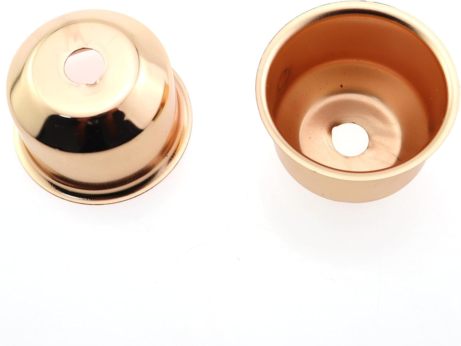 4PCS Gold Electroplated Lamp Base Sleeves for Table and Wall Lamps