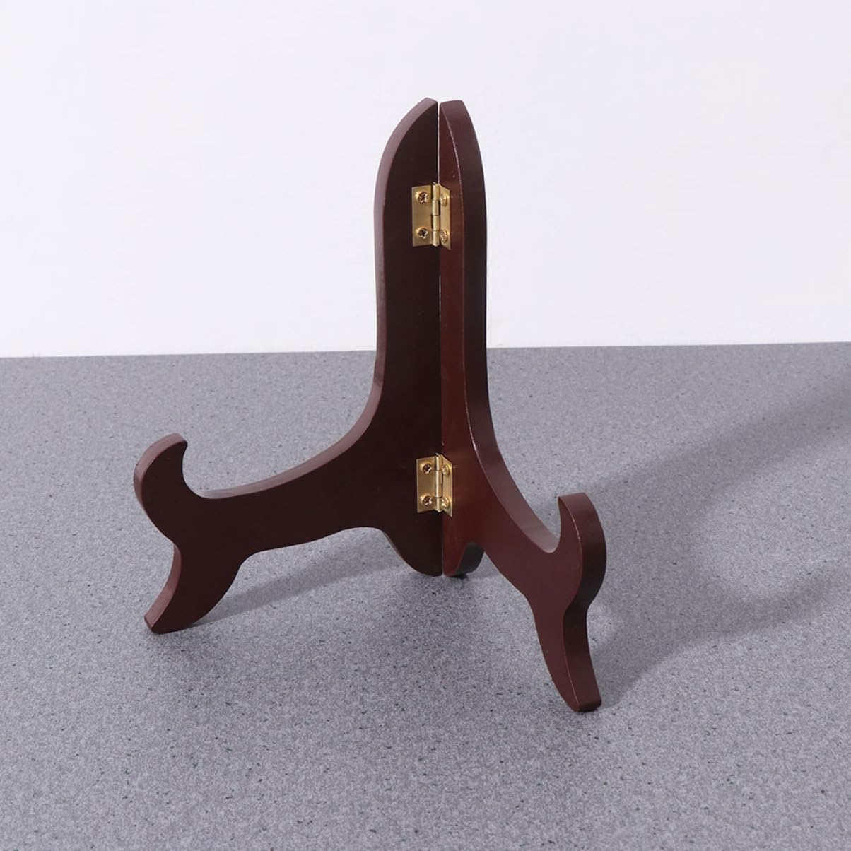 2pcs Adjustable Wooden Plate Display Stand for Home and Office Use