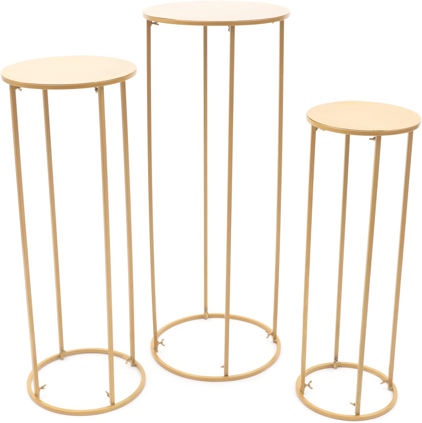 Gold Cylinder Stand for Party Decor 3PC A1 Size