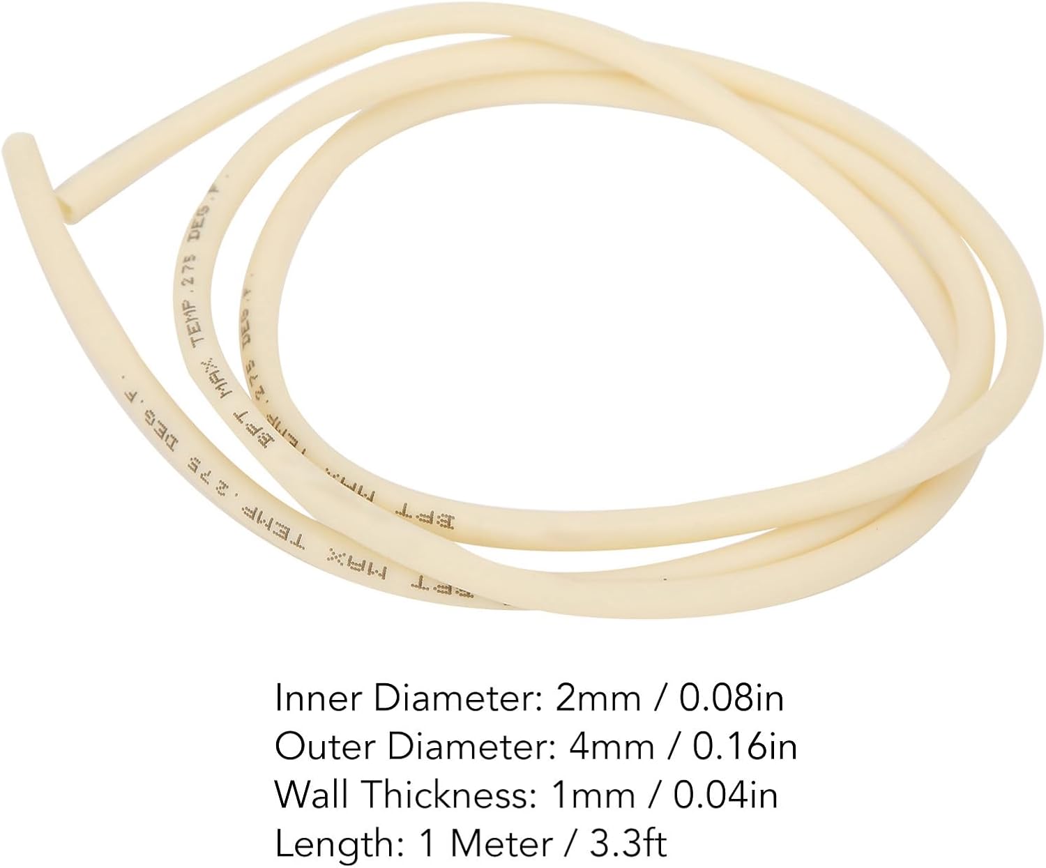 Peristaltic Pump Hose 1M 2x4mm Flexible BPT Tube for Lab Use