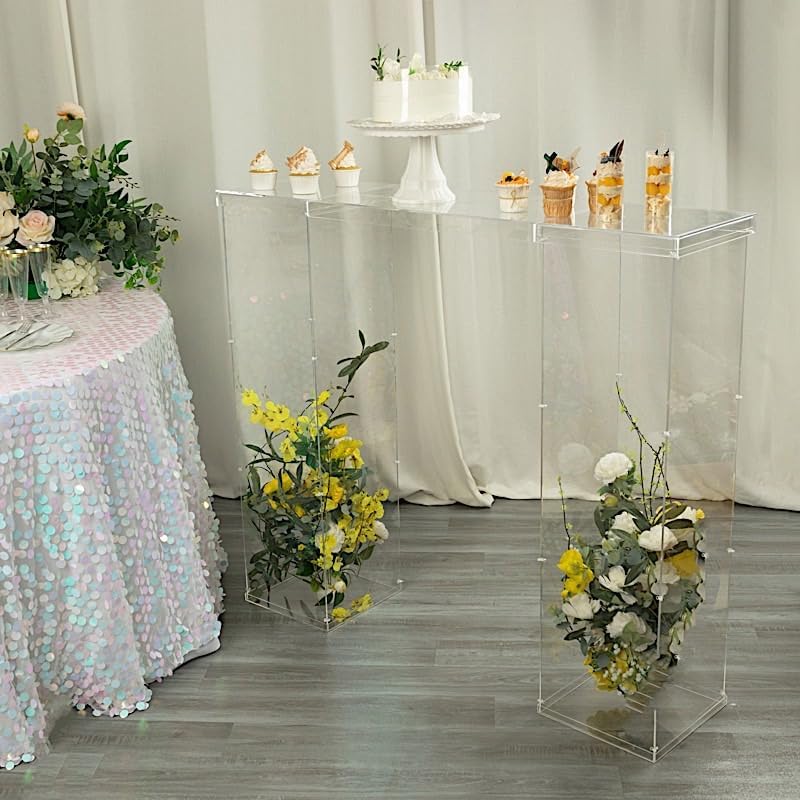 Balsa Circle 46x12 Clear Plexiglass Connector Plate for Display Stands