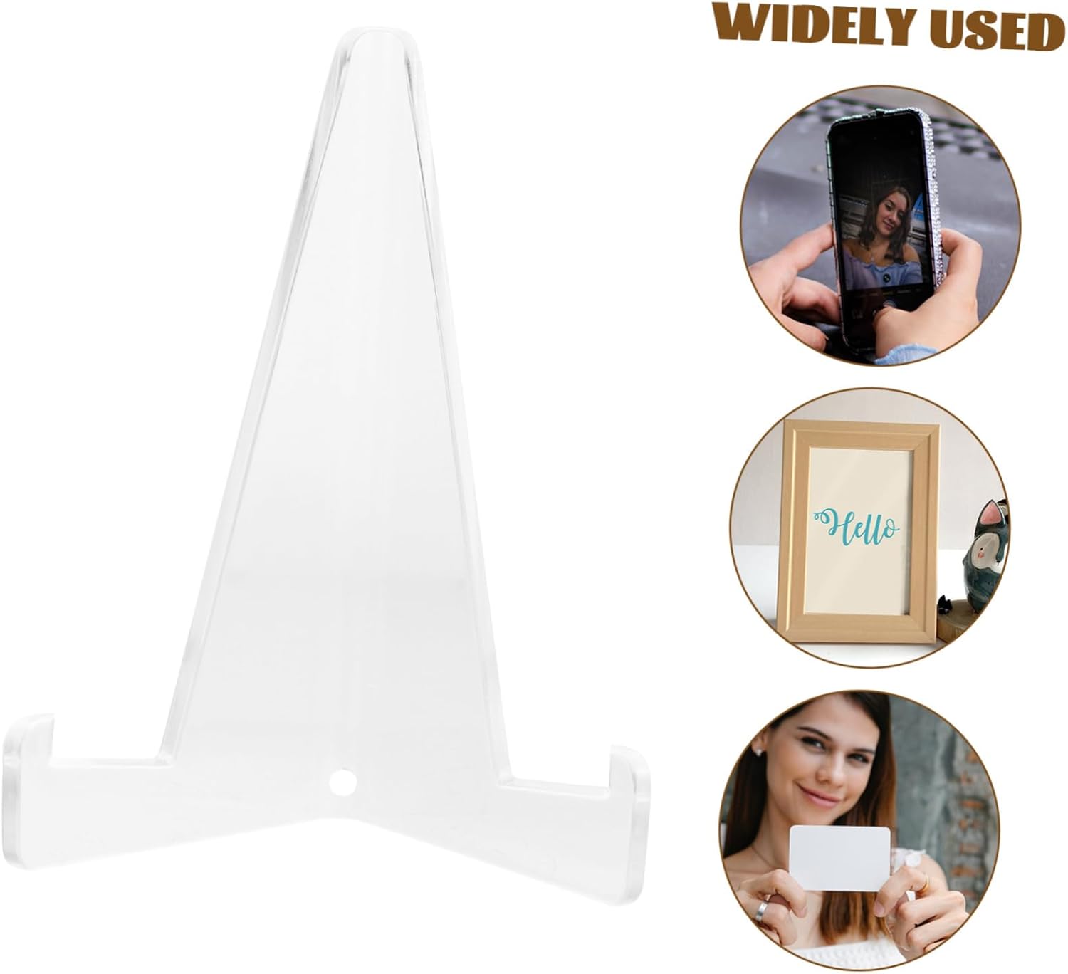 Cabilock 22Pcs Acrylic Easel Stand for Plates Photos Artworks Home Decor Display