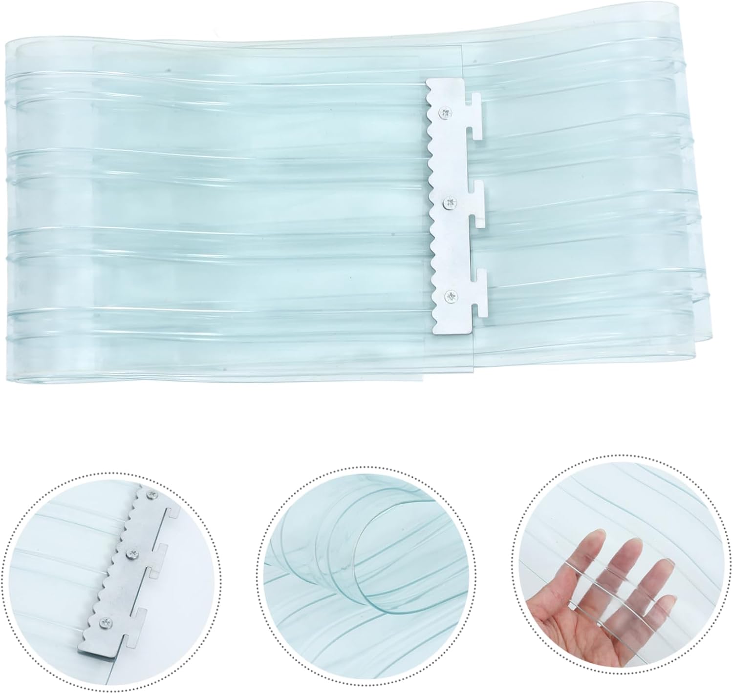 PRETYZOOM Transparent Strip Curtain for Commercial and Home Use
