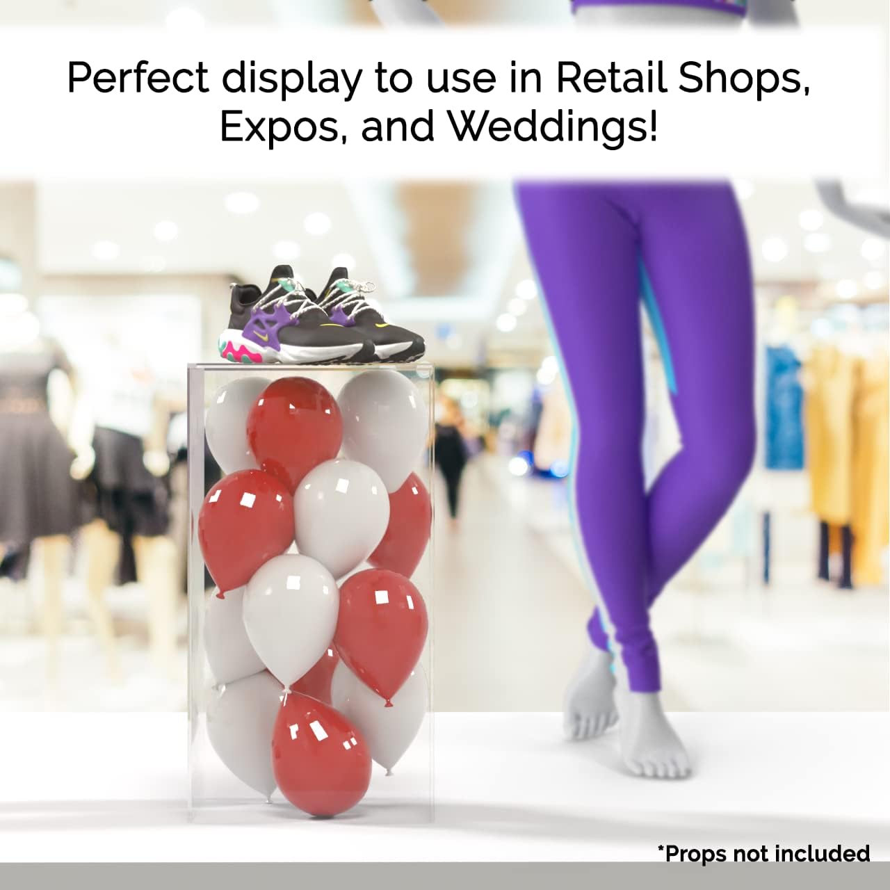 Marketing Holders Acrylic Display Riser Box 12x12x24