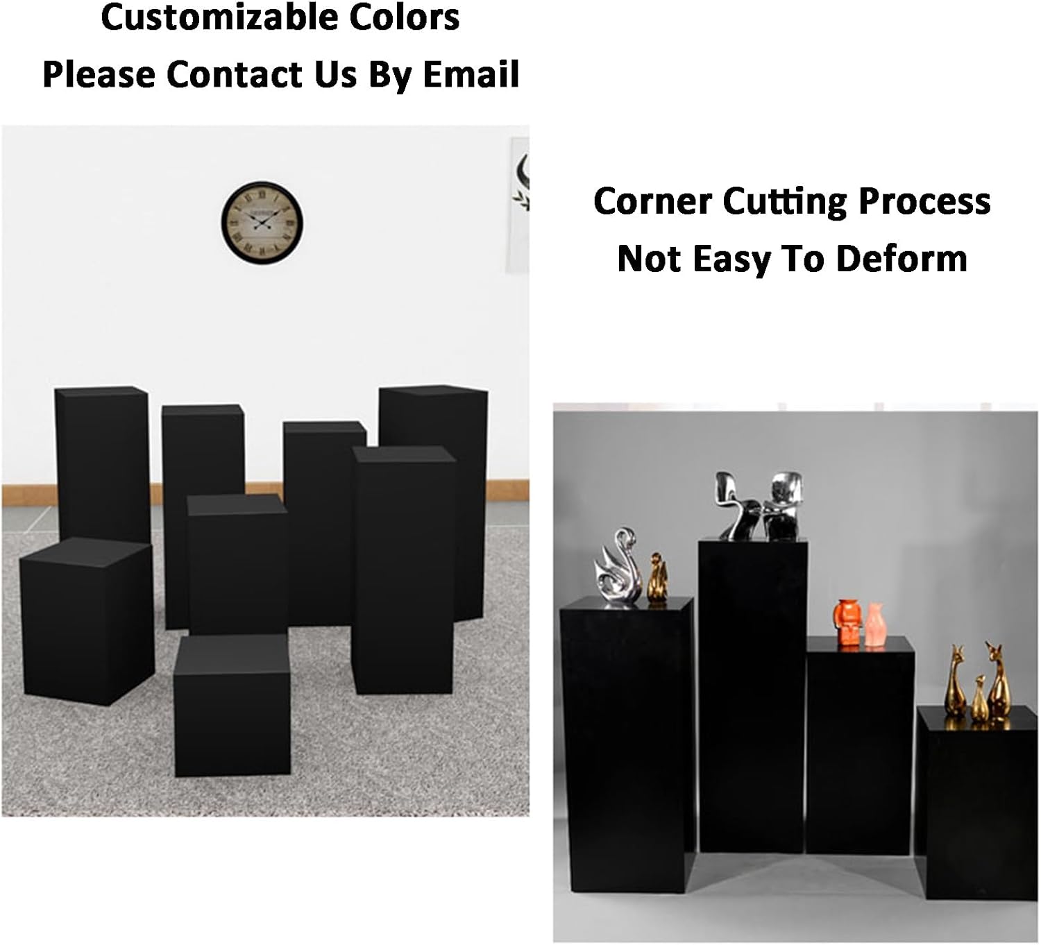 ZDMEI Cube Display Pedestal Stand 200KG Load White 40x100cm