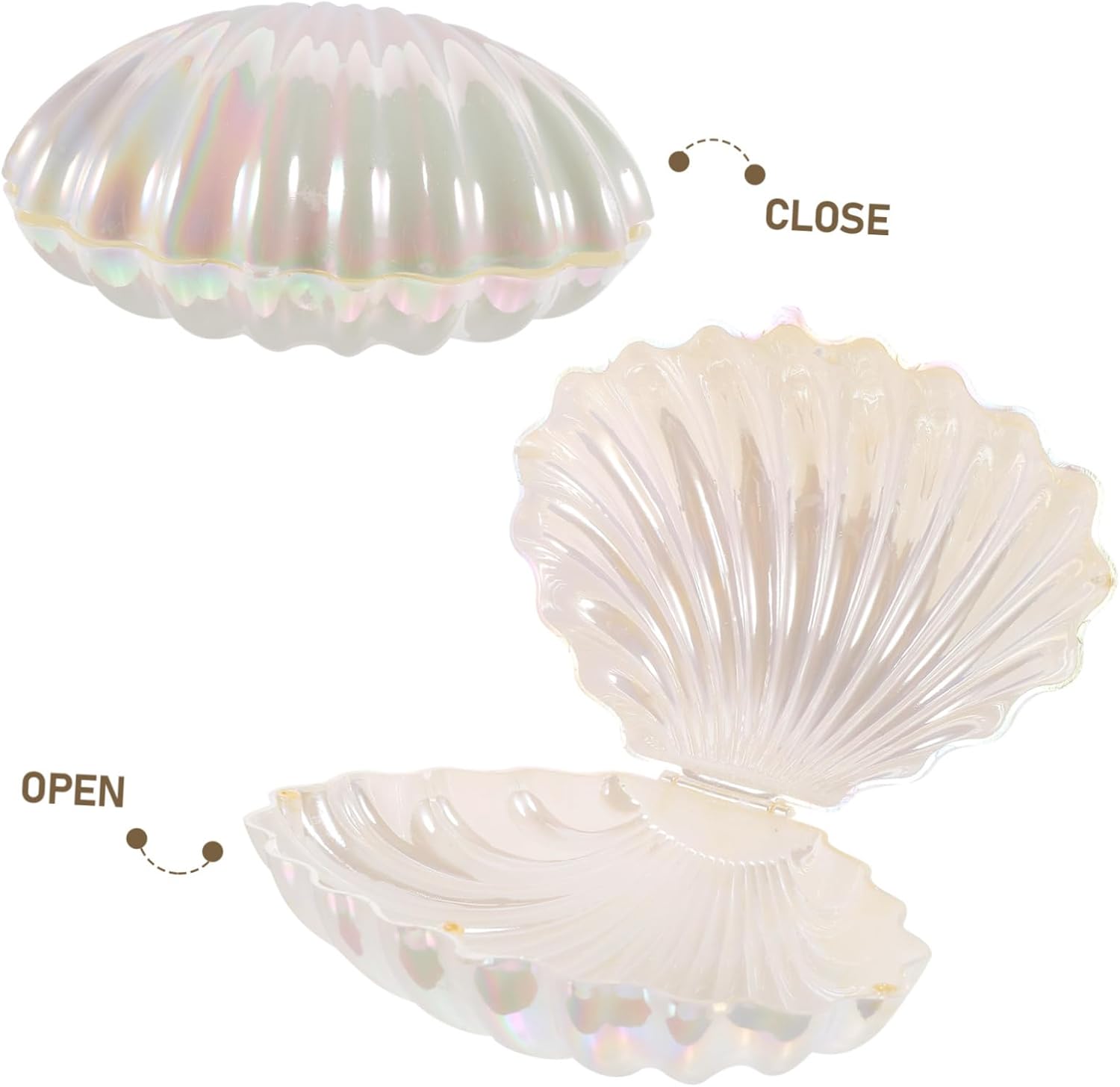 PRETYZOOM Shell Design Candy Box Mini Storage Case for Party Favors