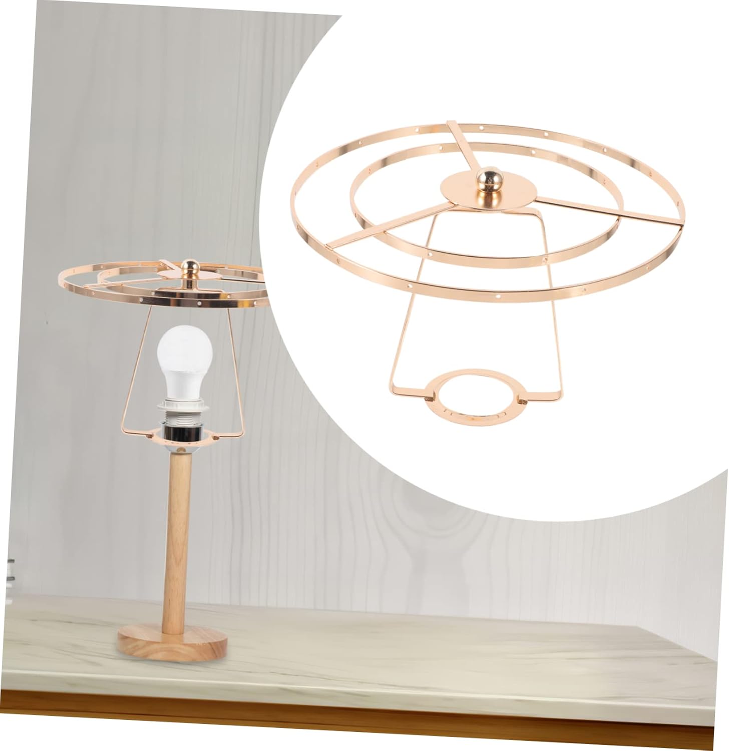 Gadpiparty Vintage Crystal Lamp Harp Holder Kit