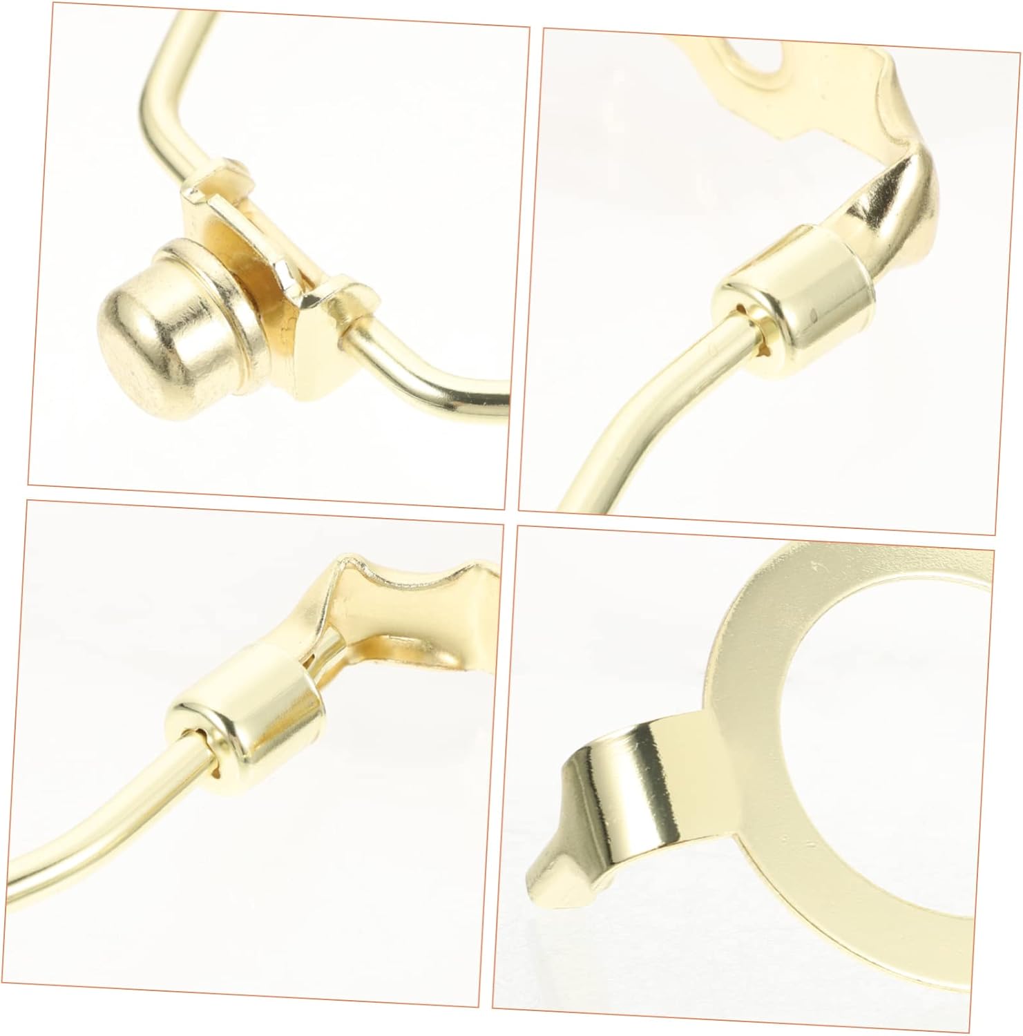 Jojofuny 2sets Heavy Duty Lamp Harp Adapter for Standard Bases and Sturdy Construction