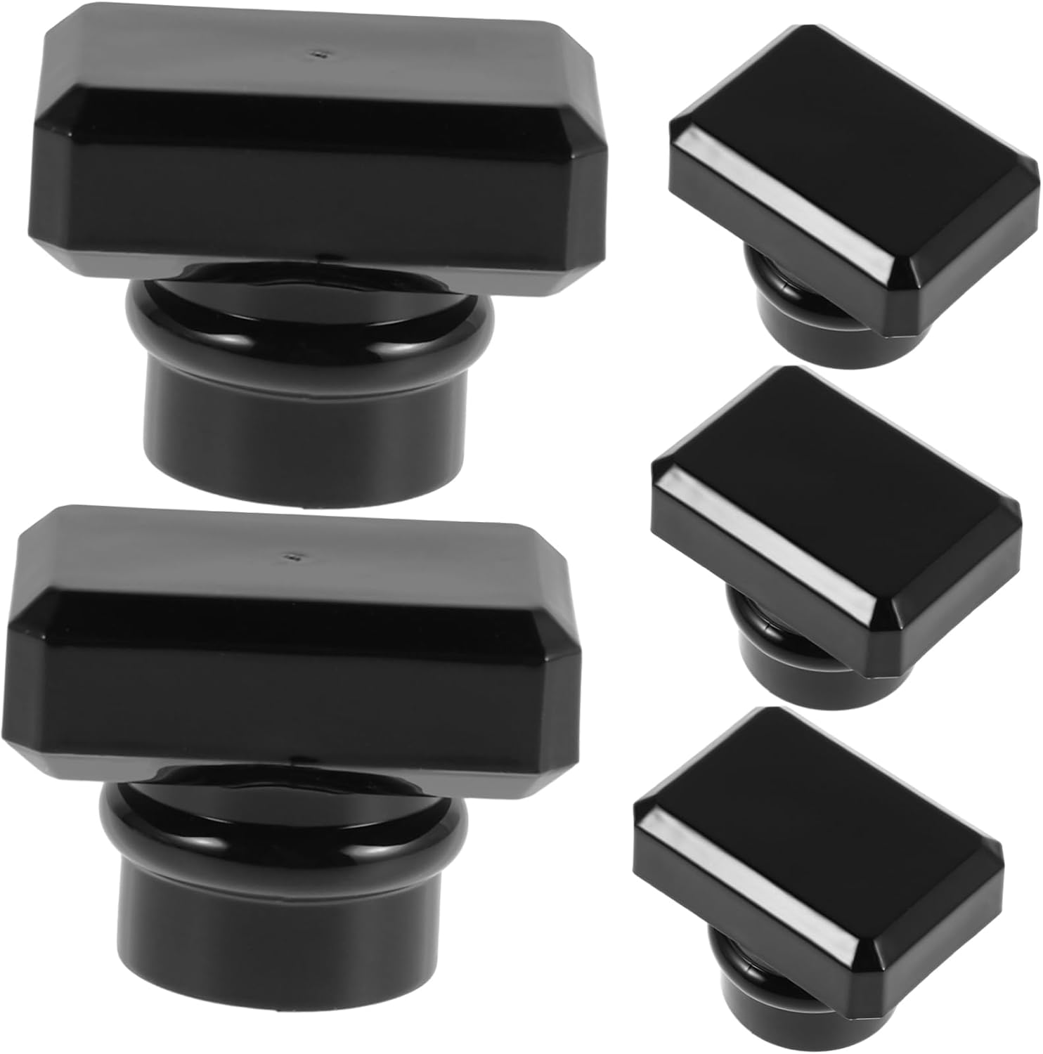 5pcs Elegant Plastic Perfume Bottle Caps Round Lids Screw Cap Covers for Travel Work Parties 1