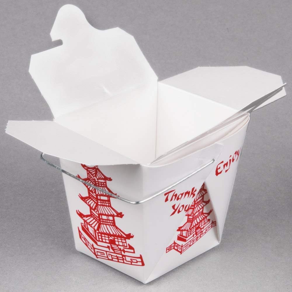 Pack of 15 Paper Take Out Boxes with Handle