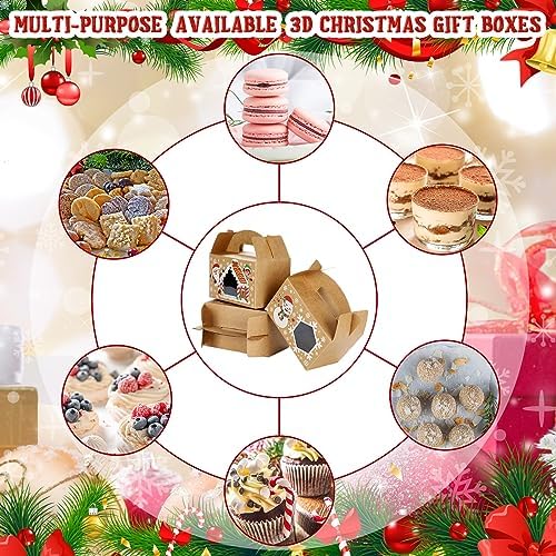 Fulmoon 24 Pcs Christmas Gift Boxes with Window